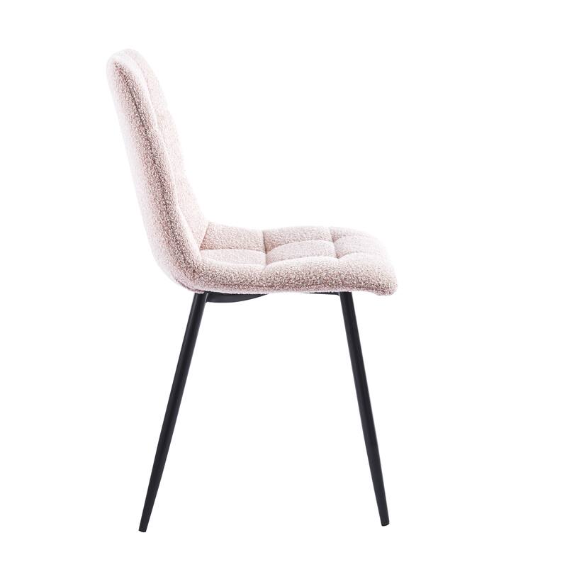 Porthos Home Tomas Fabric Dining Chairs with Steel Legs, Set of 2
