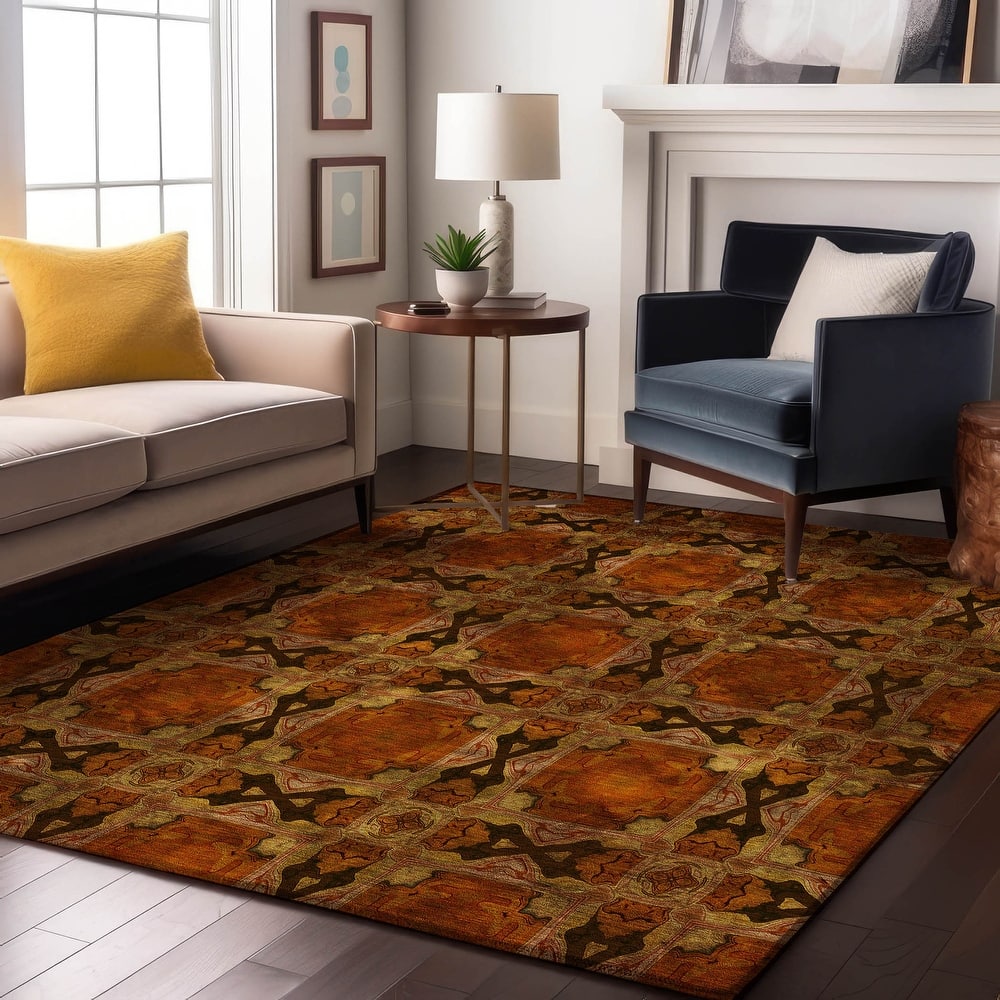 Premium Washable Super Soft Boho Medallions Mayfield Rug