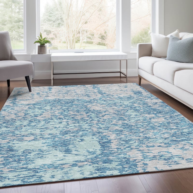Premium Washable Super Soft Abstract Pixels Mayfield Rug