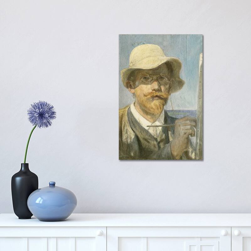 iCanvas &ldquo;A Self-Portrait Of The Artist, Head And Shoulders At His Easel