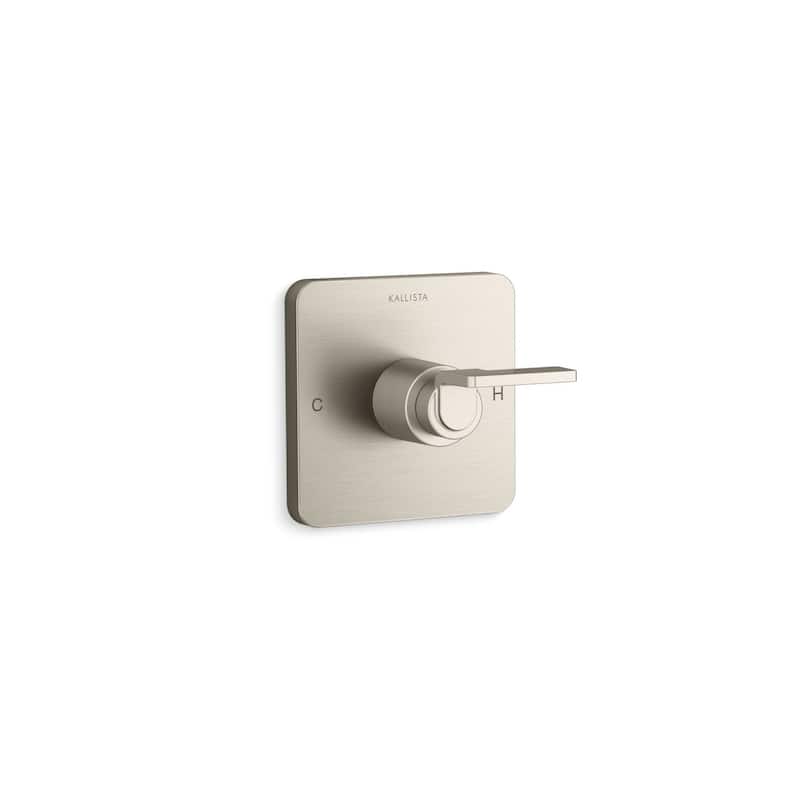 Kallista P34242-LV Guise Collection Thermostatic Valve Trim Only with - Brushed Nickel