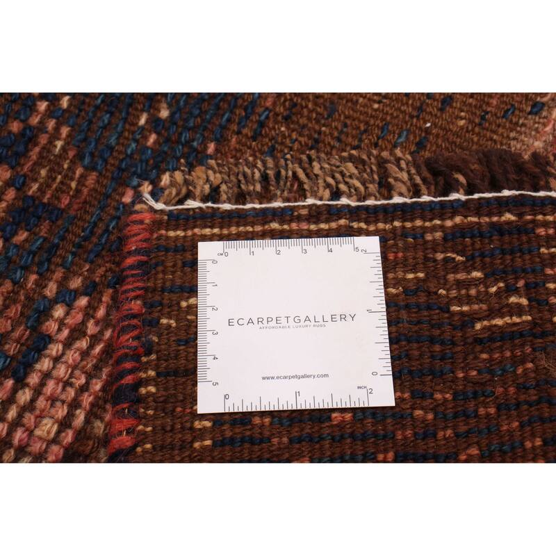 ECARPETGALLERY Hand-knotted Melis Vintage Copper Wool Rug - 3'1 x 10'11