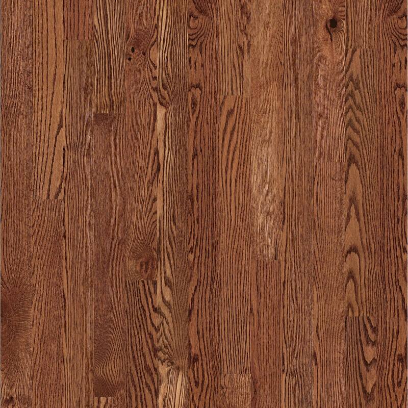 Shaw SW785 The Gallery 3" Wide Smooth Engineered Red Oak Hardwood - Saddle