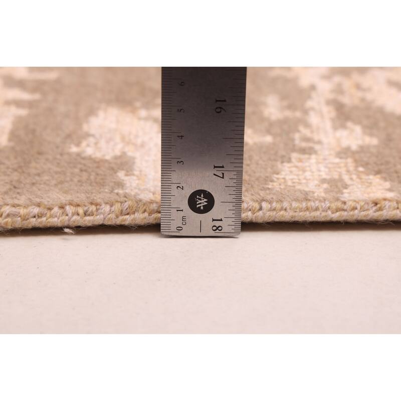 ECARPETGALLERY Hand-knotted Legacy Brown Silk, Wool Rug - 2'7 x 12'0