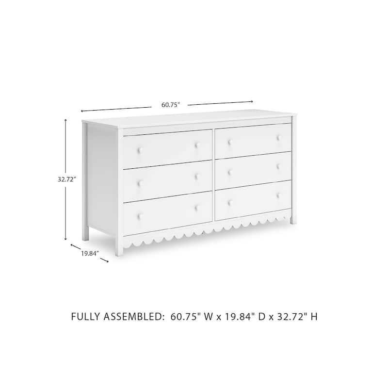 Signature Design by Ashley Hallityn White Dresser