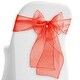 preview thumbnail 16 of 21, 100-Pack Organza Chair Cover Sashes by Lann's Linens