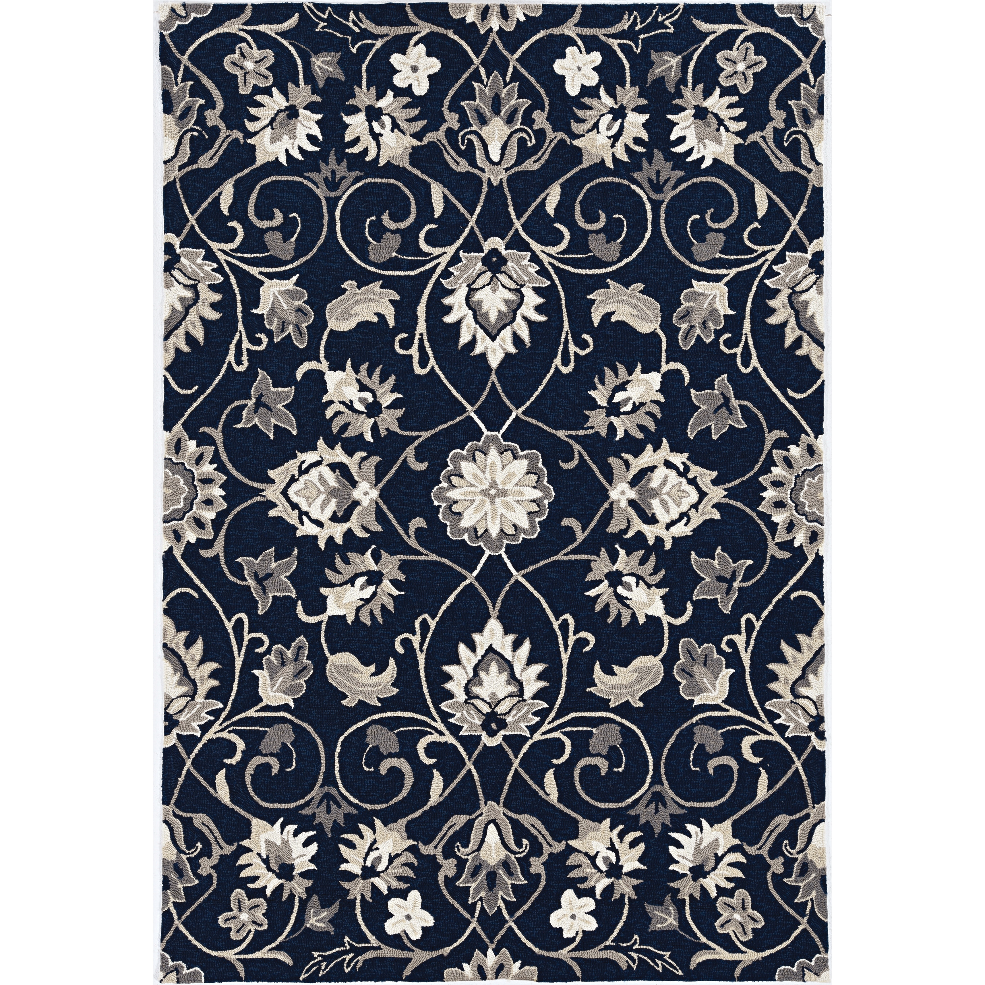 Domani Trails Contemporary Scrolls Hand-Woven Indoor / Outdoor Rug