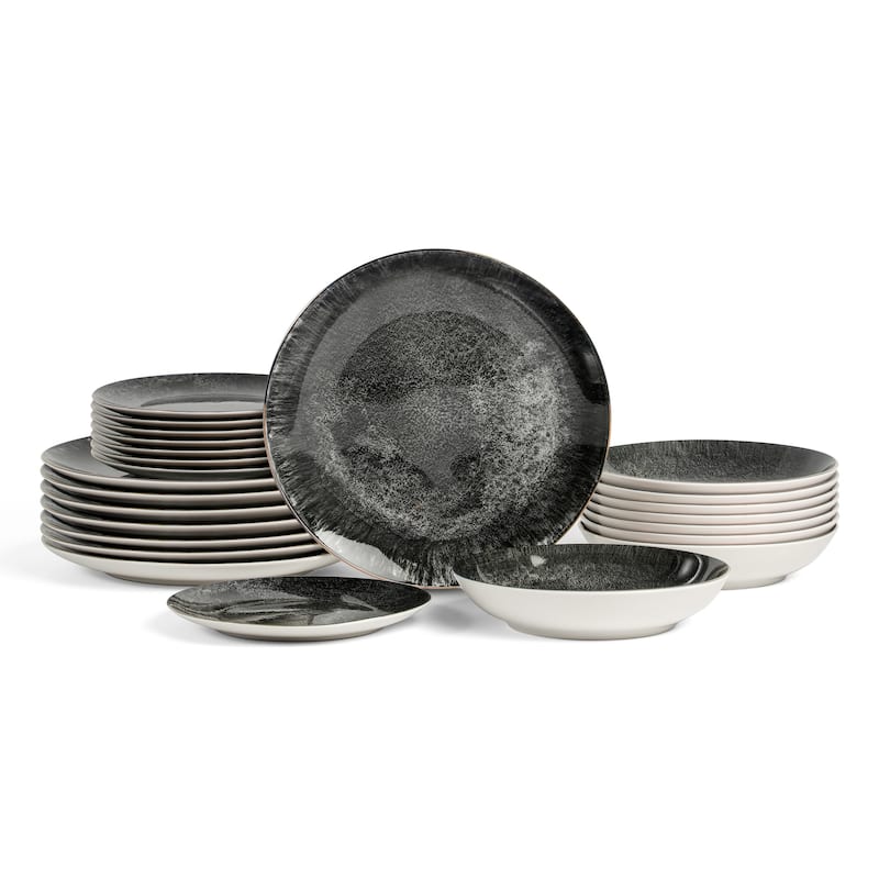 Christian Siriano Onyx Porcelain Dinnerware Set