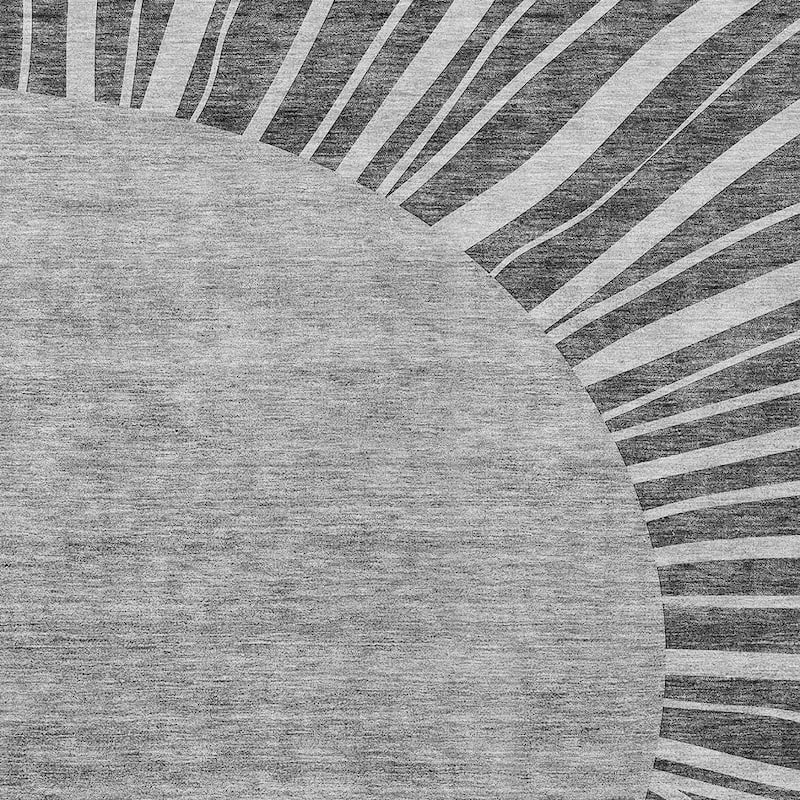 HomeRoots Abstract Transitional Rectangle Outdoor Rug
