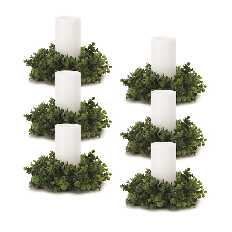Eucalyptus Candle Ring (Set of 6) Bed Bath & Beyond 37524281