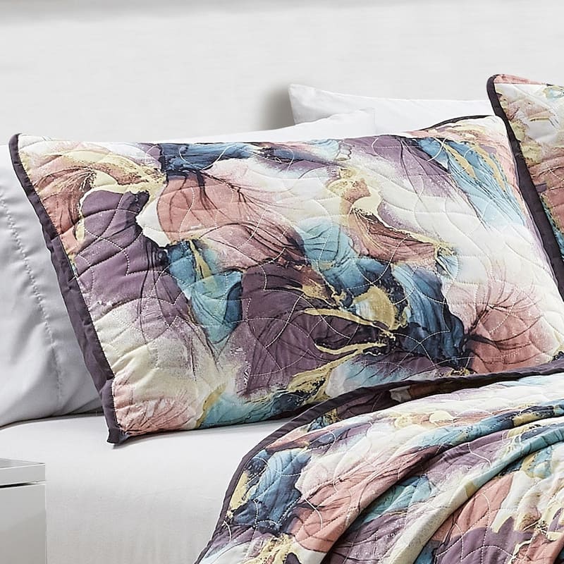 Shatex Poline 3 piece Lightweight Cooling Bedspread set,Oversized Reversible Quilt set