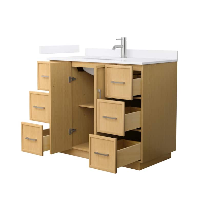 Wyndham Collection WCH7474-42S-QTZ-UNSMXX Elan TK 42" Free Standing