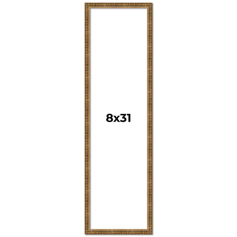 8x31 Frame Gold Solid Wood Picture Frame - Complete Modern Photo Frame