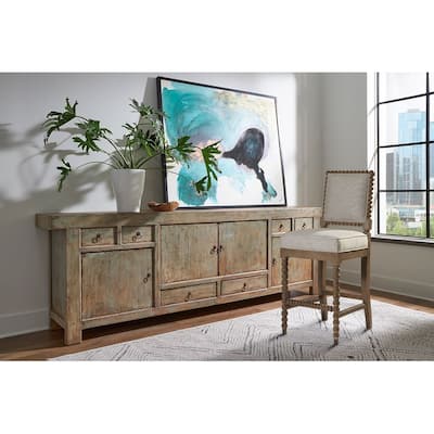 Stevenson 114.25-inch 4-Door Sideboard with Drawers, Antique