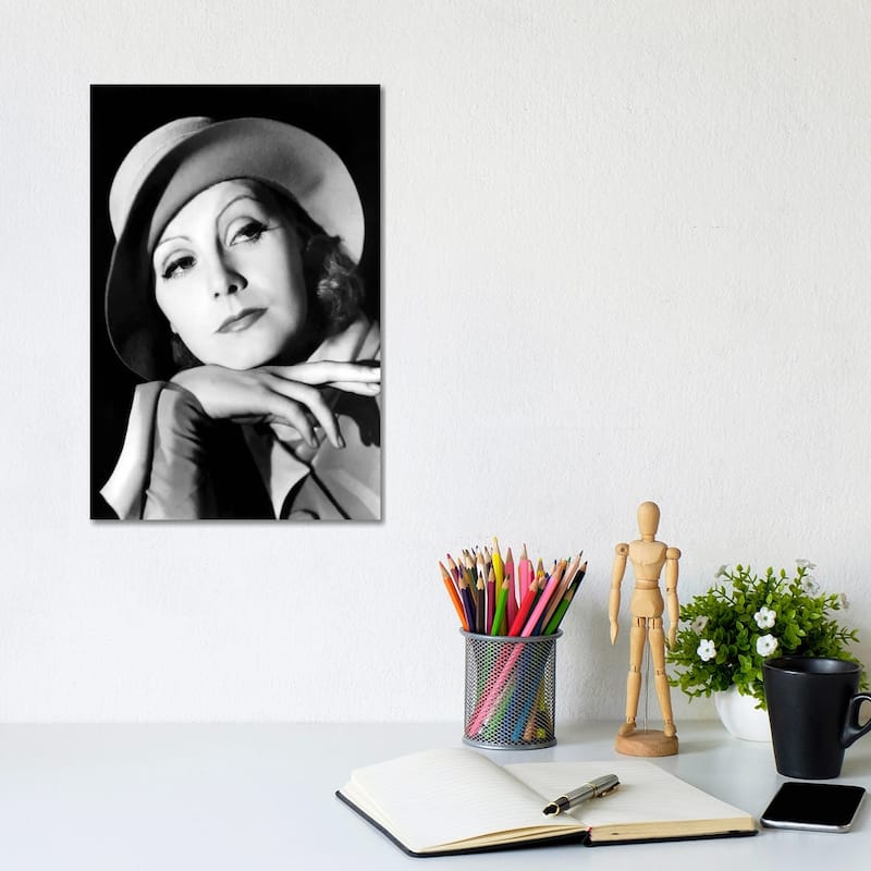 iCanvas "Greta Garbo in 1932" by Rue Des Archives Canvas Print - 12x8x0.75