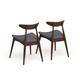 Barron Mid-century Dining Chairs (Set of 2) by Christopher Knight Home - 22.50" W x 19.75" L x 28.75" H
