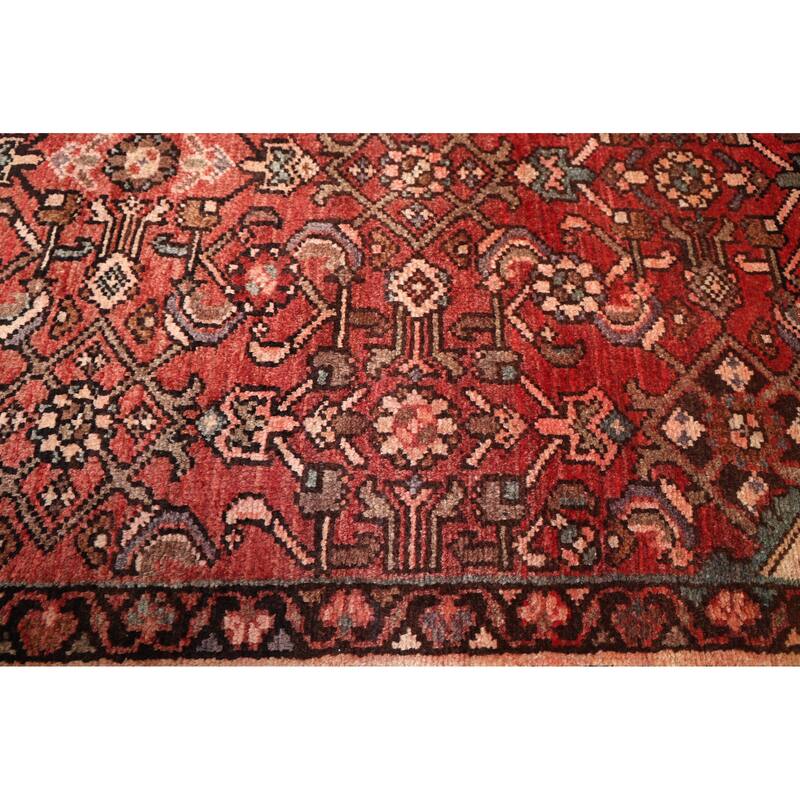 ECARPETGALLERY Hand-knotted Andelz Dark Copper Wool Rug - 3'8 x 9'7