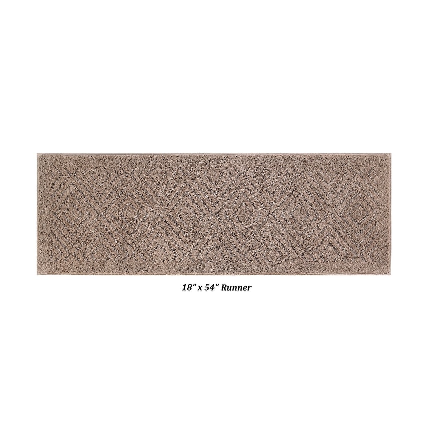 Better Trends Bath Rug 100% Cotton Tufted Soft & Plush Water Absorbent Bathroom Rugs for Shower, Sink Bath Mats Trier Collection