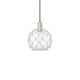 Option Black Antique Brass / Clear Glass with White Rope