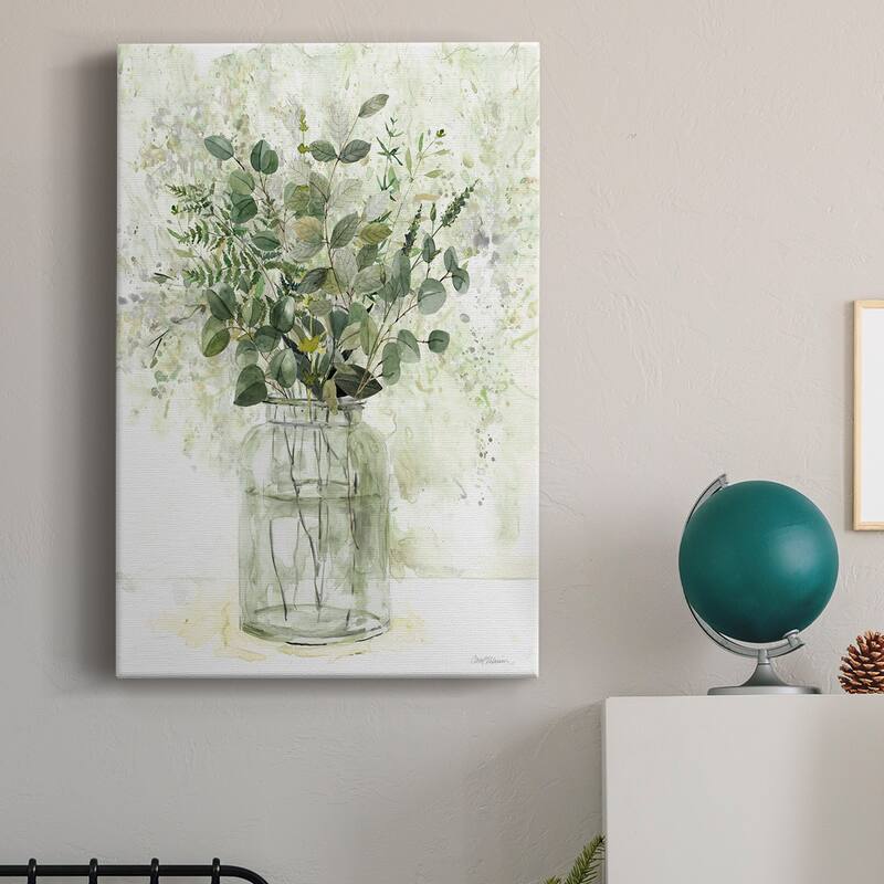 Delicate Greenery II Premium Gallery Wrapped Canvas - Ready to Hang