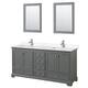 Option Dark Gray / Carrara Cultured Marble Top / Polished