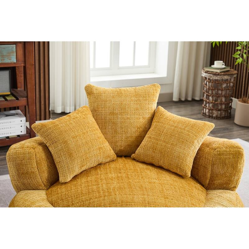 Round Bean Bag Chairs for Soft Chenille Cover