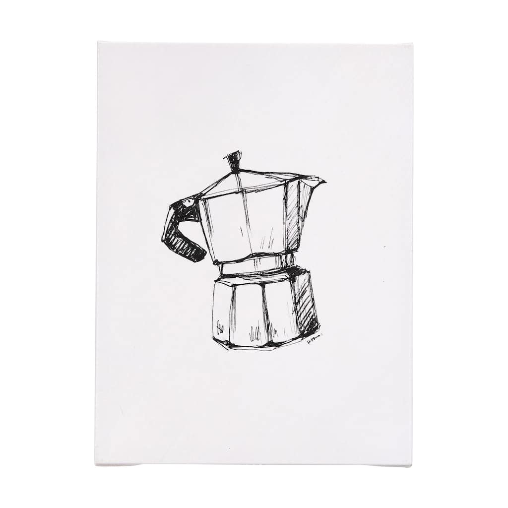 Stove Top Espresso Maker (15 x 20) Canvas Art Print