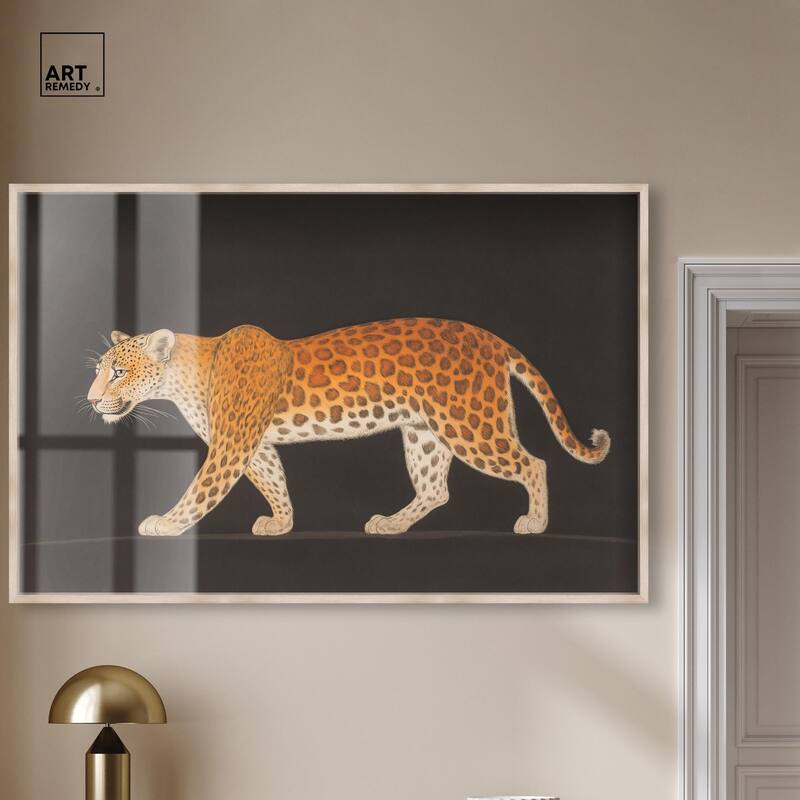 Golden Leopard Shadowbox by Art Remedy