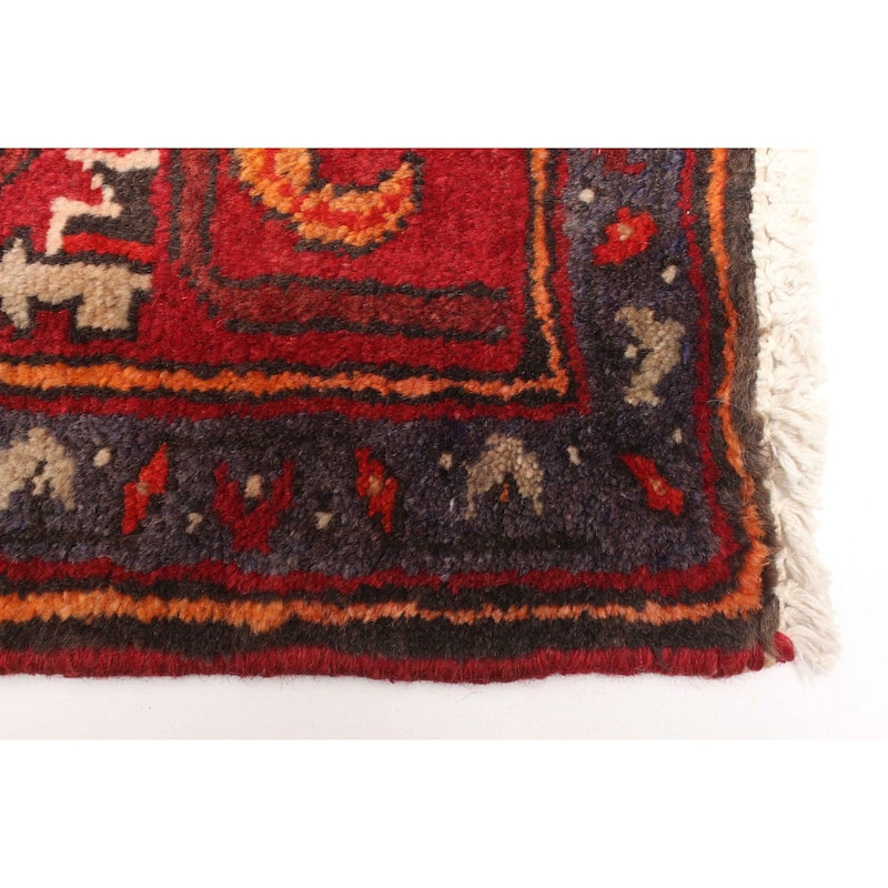 ECARPETGALLERY Hand-knotted Andelz Red Wool Rug - 4'8 x 6'11