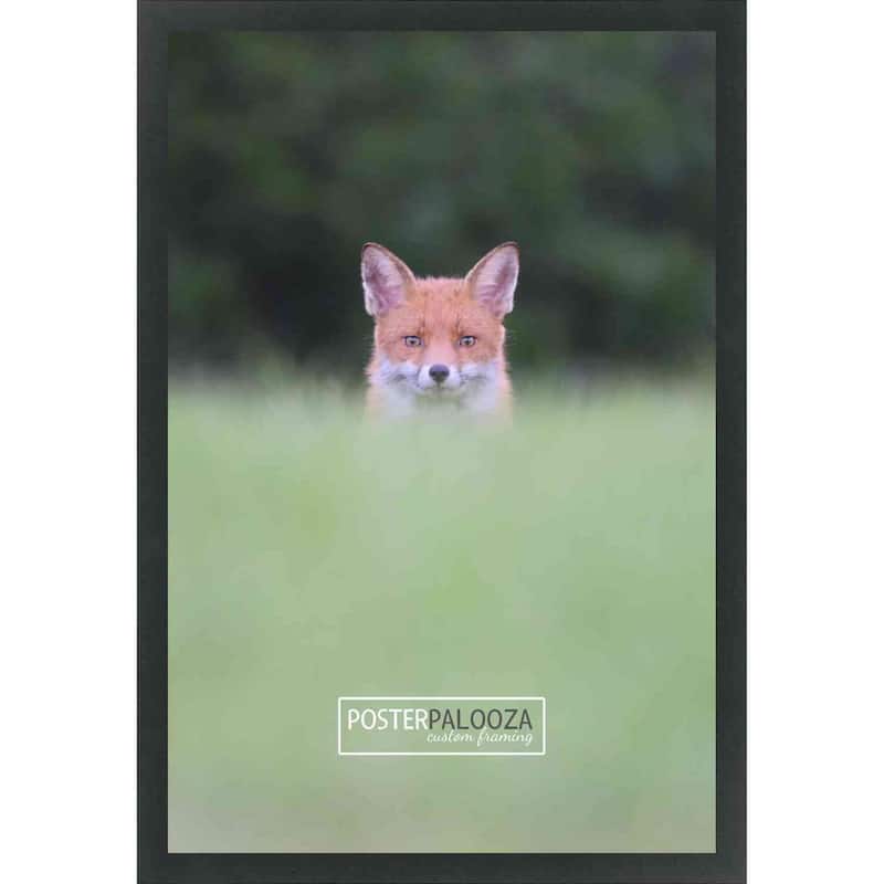 8.5x11 Frame Black Solid Wood Picture Frame UV Acrylic, Foam Board Backing, & Hanging Hardware