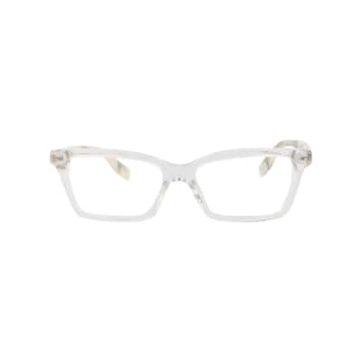 McQ Alexander McQueen Square-Frame Acetate Optical Frames, Transparent Lens, Shiny Crystal Frame