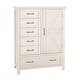 preview thumbnail 1 of 2, Westfield Wood Chifferobe Brushed White