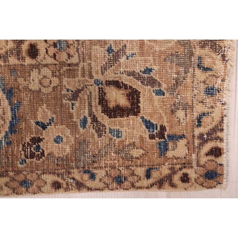 ECARPETGALLERY Hand-knotted Kayseri Vintage Brown Wool Rug - 6'9 x 9'9