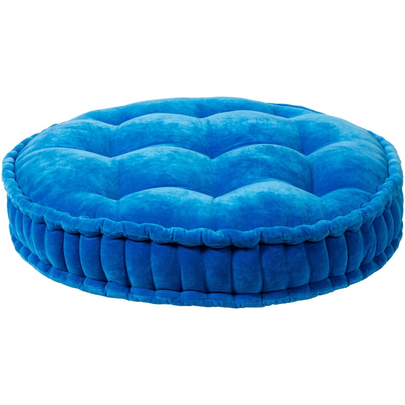 Livabliss Atlanta Deep Button Tufted Velvet Floor Pillow