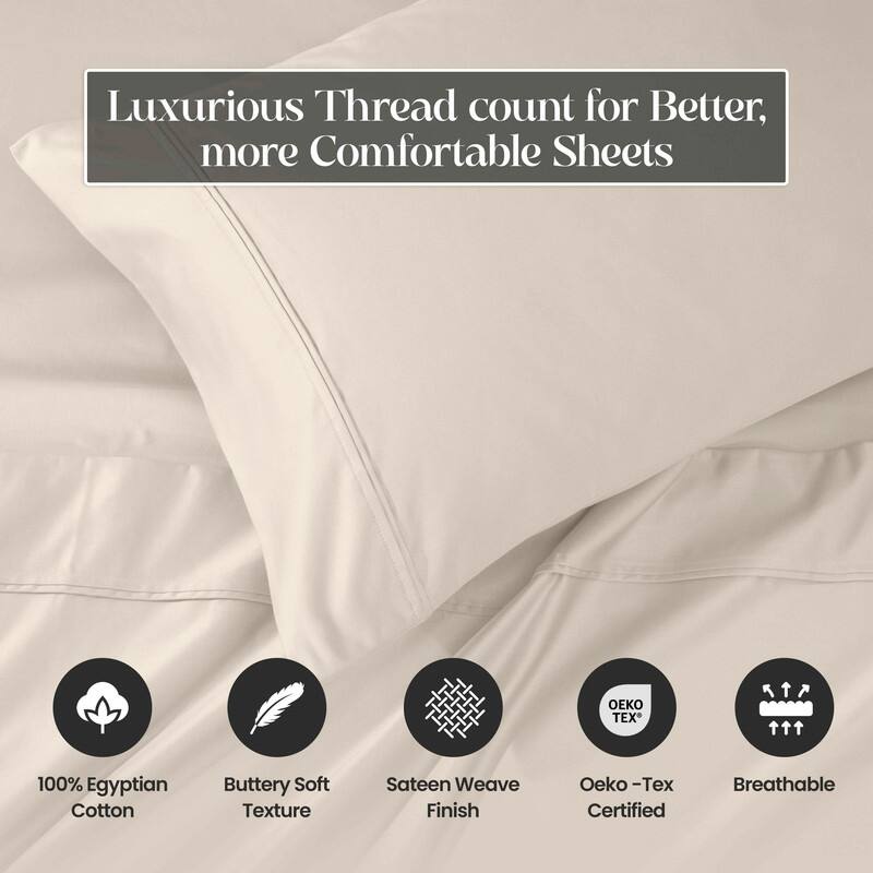 Blue Nile Mills Egyptian Cotton 1100 Thread Count Eco-Friendly Solid Sheet Set