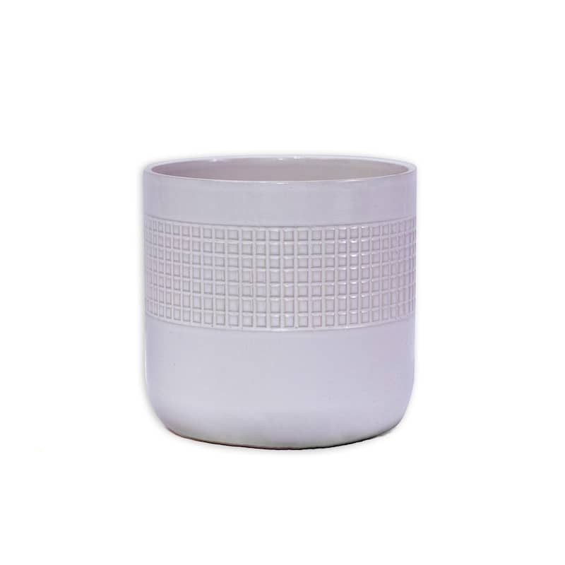 Ceramic Planters with Drainage Hole - Frost Proof Indoor Outdoor Flower Pots, 2pc