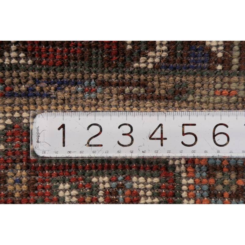 Light Blue Heriz Serapi Indian Rug Hand-Knotted Wool Carpet - 2'11"x 5'2"