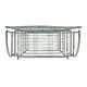 preview thumbnail 36 of 53, SAFAVIEH Amaris Victorian Wrought Iron 4-Tier Outdoor Bakers Rack. - 25" W x 15" D x 63" H