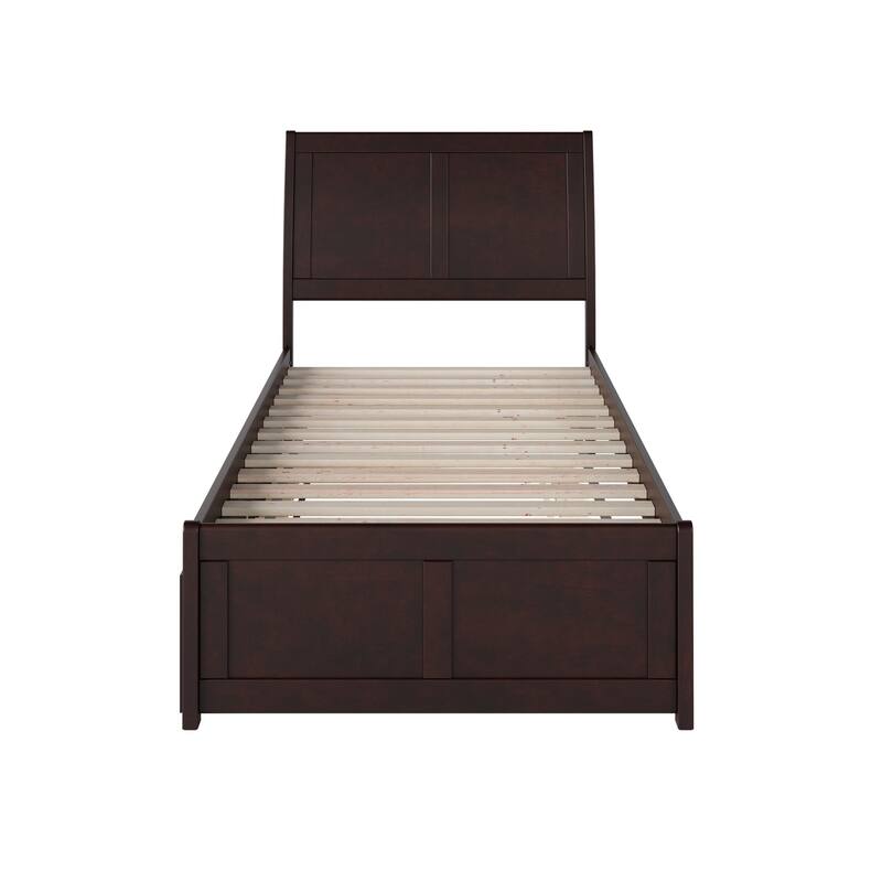 Portland Solid Wood Platform Bed with Matching Footboard and Trundle