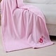 preview thumbnail 2 of 1, Baby Receiving Blanket Nursery Soft Plush Print Little Chick Pink