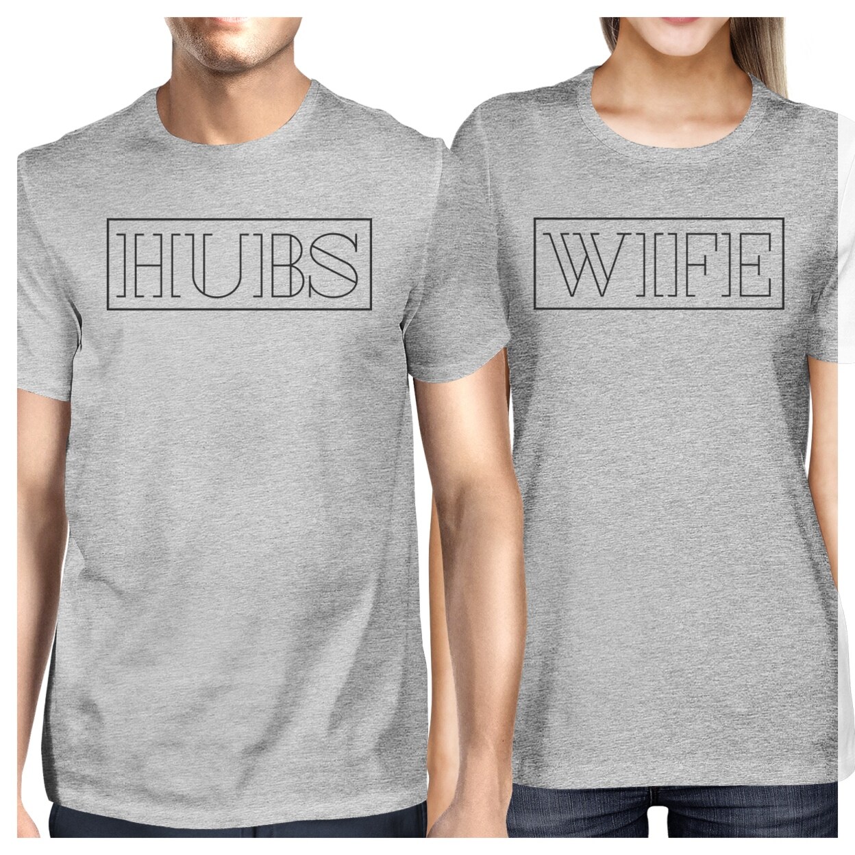 Shop Hubs And Wife Matching Couple Outfits Short Sleeve T Shirts