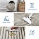 preview thumbnail 16 of 31, Garvee Washable Semicircle Geometric Stripes Area Rug