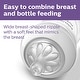 preview thumbnail 3 of 4, Glass Natural Baby Bottle With Natural Response Nipple 8oz in 3 Pack - Clear