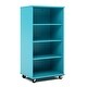preview thumbnail 1 of 21, Tot Mate Open Single Sided Mobile Storage Locker, Write-on Wipe-off Markerboard Back, 60H Ocean