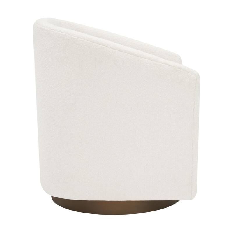 Club Style Swivel Commercial Barrel Accent Armchair - 27.25"D x 28.5"W x 30.75"H