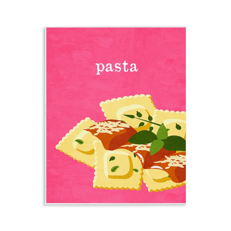Stupell Ravioli Pasta Dish Wall Plaque Art Design By Kim Allen - 11 x 14