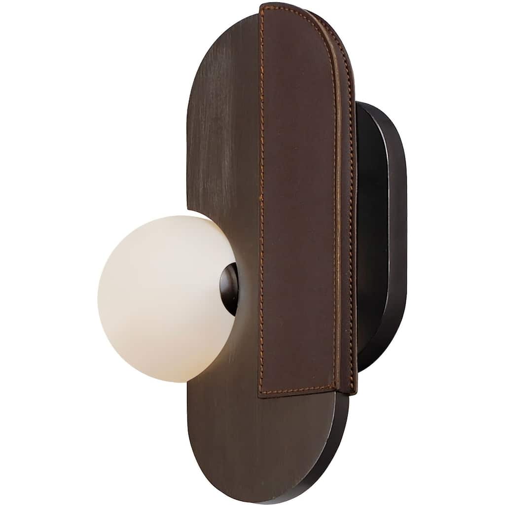 Studio M SM24600 Stitched 14" Tall LED Wall Sconce by Nina Magon