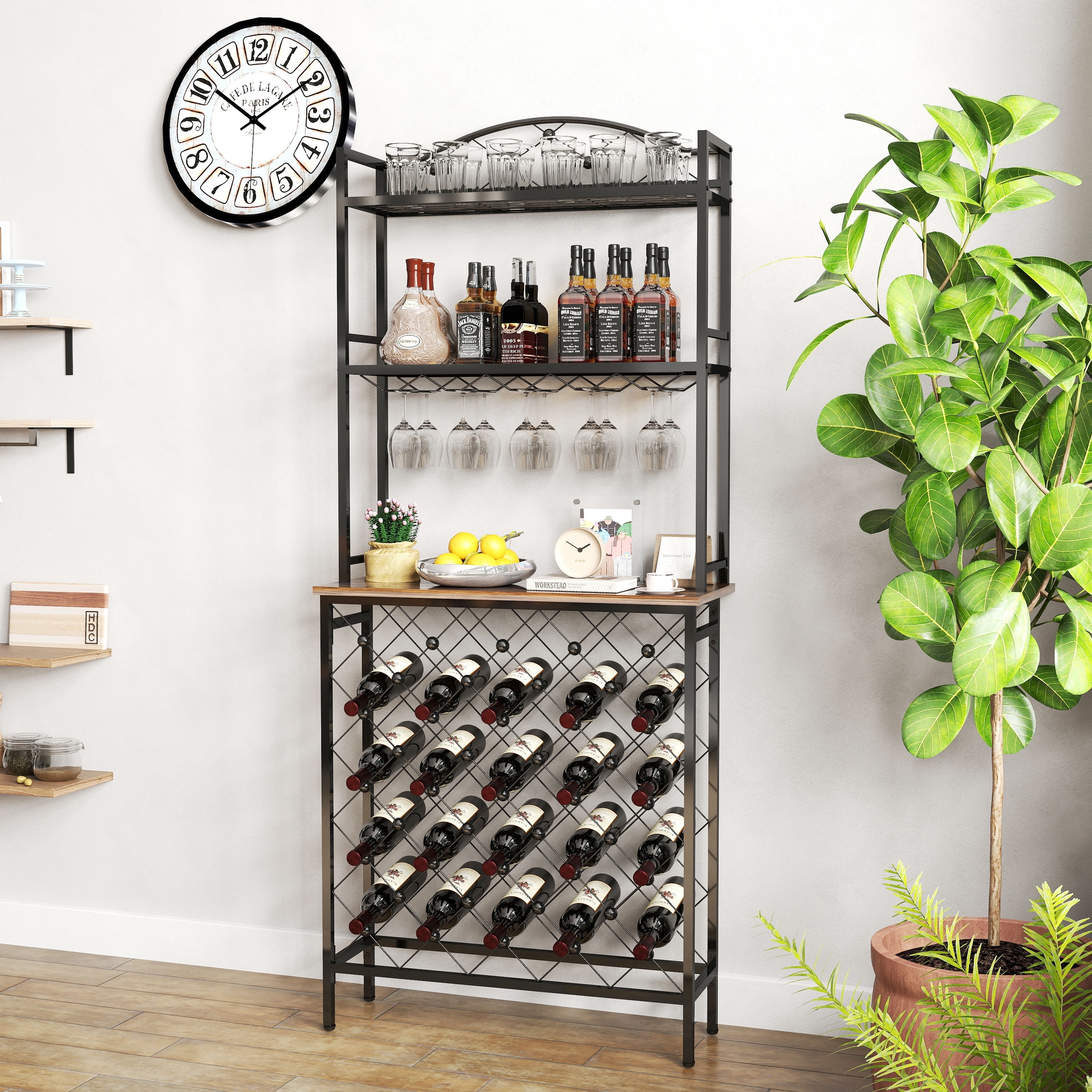 Rustic-Wine-Rack-Display-Rack-