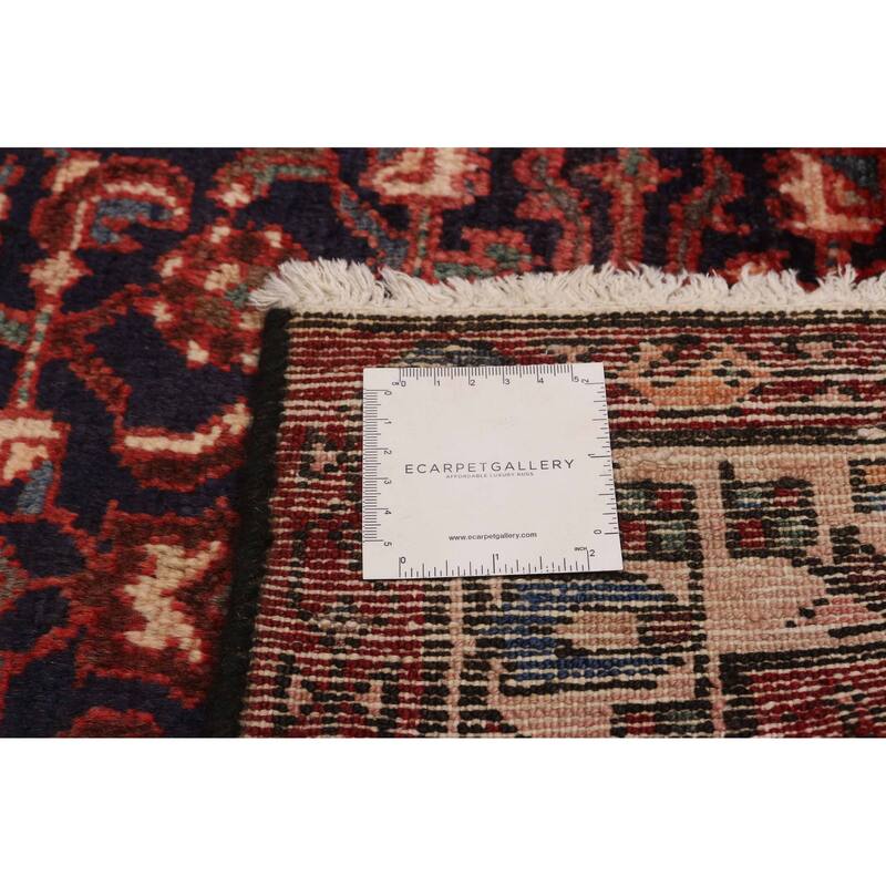 ECARPETGALLERY Hand-knotted Andelz Navy Wool Rug - 3'10 x 9'4