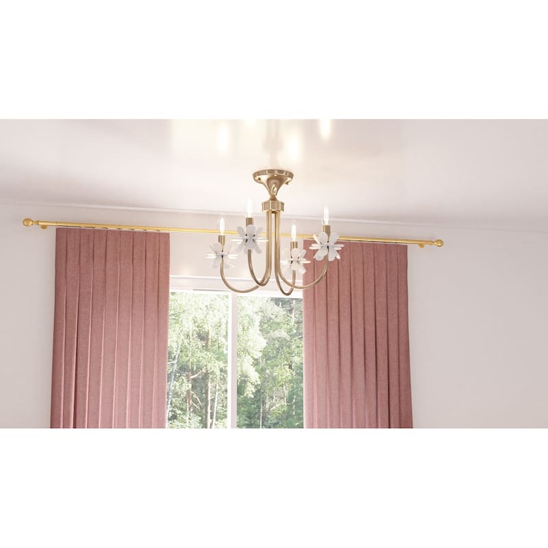 Remy 4-Light Bronze Gold Chandelier